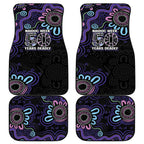 First Nations Darts NAIDOC 2026 Car Mats Aboriginal Dot Art Dartboard Purple