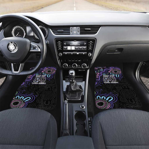 First Nations Darts NAIDOC 2026 Car Mats Aboriginal Dot Art Dartboard Purple