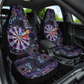 First Nations Darts NAIDOC 2026 Car Seat Cover Aboriginal Dot Art Dartboard Purple