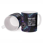 First Nations Darts NAIDOC 2026 Ceramic Mug Aboriginal Dot Art Dartboard Purple