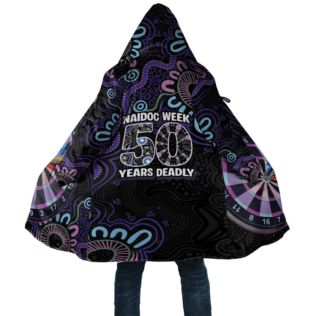 First Nations Darts NAIDOC 2026 Cloak Aboriginal Dot Art Dartboard Purple