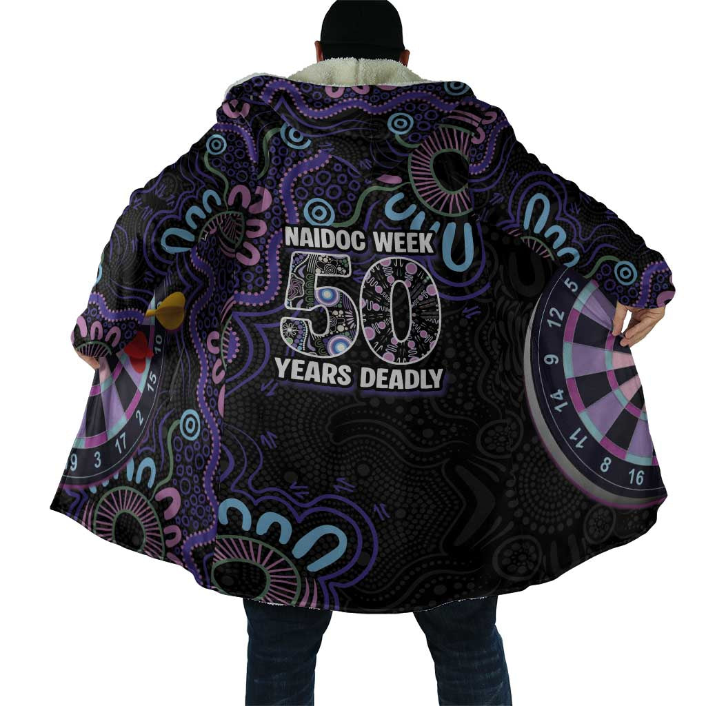 First Nations Darts NAIDOC 2026 Cloak Aboriginal Dot Art Dartboard Purple