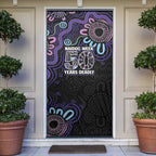 First Nations Darts NAIDOC 2026 Door Cover Aboriginal Dot Art Dartboard Purple