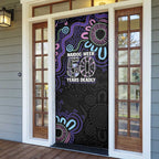 First Nations Darts NAIDOC 2026 Door Cover Aboriginal Dot Art Dartboard Purple