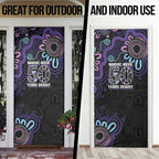 First Nations Darts NAIDOC 2026 Door Cover Aboriginal Dot Art Dartboard Purple