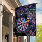 First Nations Darts NAIDOC 2026 Garden Flag Aboriginal Dot Art Dartboard Purple