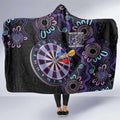 First Nations Darts NAIDOC 2026 Hooded Blanket Aboriginal Dot Art Dartboard Purple