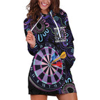 First Nations Darts NAIDOC 2026 Hoodie Dress Aboriginal Dot Art Dartboard Purple