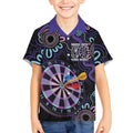 First Nations Darts NAIDOC 2026 Kid Hawaiian Shirt Aboriginal Dot Art Dartboard Purple