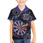 First Nations Darts NAIDOC 2026 Kid Hawaiian Shirt Aboriginal Dot Art Dartboard Purple
