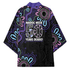 First Nations Darts NAIDOC 2026 Kimono Aboriginal Dot Art Dartboard Purple