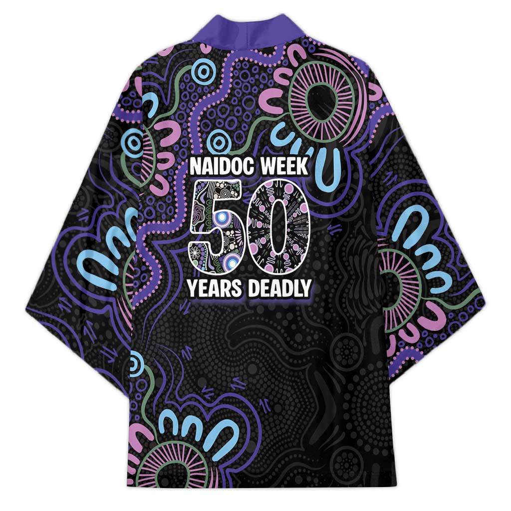 First Nations Darts NAIDOC 2026 Kimono Aboriginal Dot Art Dartboard Purple