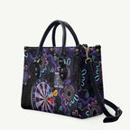 First Nations Darts NAIDOC 2026 Leather Bag Aboriginal Dot Art Dartboard Purple