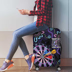 First Nations Darts NAIDOC 2026 Luggage Cover Aboriginal Dot Art Dartboard Purple