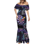 First Nations Darts NAIDOC 2026 Mermaid Dress Aboriginal Dot Art Dartboard Purple
