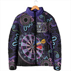 First Nations Darts NAIDOC 2026 Padded Jacket Aboriginal Dot Art Dartboard Purple