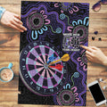 First Nations Darts NAIDOC 2026 Puzzle Aboriginal Dot Art Dartboard Purple