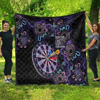 First Nations Darts NAIDOC 2026 Quilt Aboriginal Dot Art Dartboard Purple