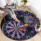 First Nations Darts NAIDOC 2026 Round Carpet Aboriginal Dot Art Dartboard Purple