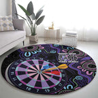 First Nations Darts NAIDOC 2026 Round Carpet Aboriginal Dot Art Dartboard Purple