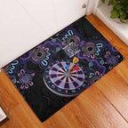 First Nations Darts NAIDOC 2026 Rubber Doormat Aboriginal Dot Art Dartboard Purple