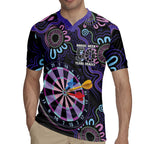 First Nations Darts NAIDOC 2026 Rugby Jersey Aboriginal Dot Art Dartboard Purple