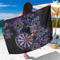 First Nations Darts NAIDOC 2026 Sarong Aboriginal Dot Art Dartboard Purple