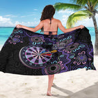First Nations Darts NAIDOC 2026 Sarong Aboriginal Dot Art Dartboard Purple