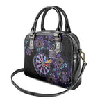 First Nations Darts NAIDOC 2026 Shoulder Handbag Aboriginal Dot Art Dartboard Purple