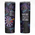 First Nations Darts NAIDOC 2026 Skinny Tumbler Aboriginal Dot Art Dartboard Purple