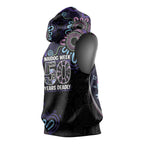 First Nations Darts NAIDOC 2026 Sleeveless Hoodie Aboriginal Dot Art Dartboard Purple