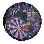 First Nations Darts NAIDOC 2026 Spare Tire Cover Aboriginal Dot Art Dartboard Purple