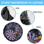 First Nations Darts NAIDOC 2026 Spare Tire Cover Aboriginal Dot Art Dartboard Purple