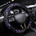 First Nations Darts NAIDOC 2026 Steering Wheel Cover Aboriginal Dot Art Dartboard Purple