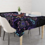 First Nations Darts NAIDOC 2026 Tablecloth Aboriginal Dot Art Dartboard Purple