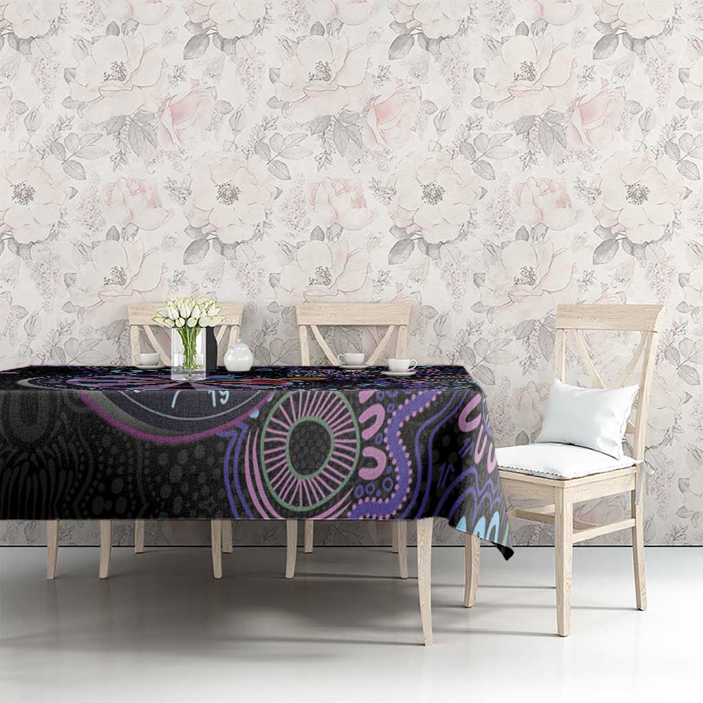 First Nations Darts NAIDOC 2026 Tablecloth Aboriginal Dot Art Dartboard Purple