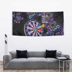 First Nations Darts NAIDOC 2026 Tapestry Aboriginal Dot Art Dartboard Purple