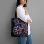 First Nations Darts NAIDOC 2026 Tote Bag Aboriginal Dot Art Dartboard Purple