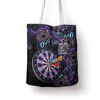 First Nations Darts NAIDOC 2026 Tote Bag Aboriginal Dot Art Dartboard Purple