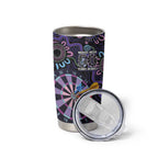 First Nations Darts NAIDOC 2026 Tumbler Cup Aboriginal Dot Art Dartboard Purple