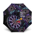 First Nations Darts NAIDOC 2026 Umbrella Aboriginal Dot Art Dartboard Purple