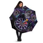 First Nations Darts NAIDOC 2026 Umbrella Aboriginal Dot Art Dartboard Purple