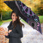 First Nations Darts NAIDOC 2026 Umbrella Aboriginal Dot Art Dartboard Purple