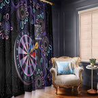 First Nations Darts NAIDOC 2026 Window Curtain Aboriginal Dot Art Dartboard Purple