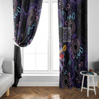 First Nations Darts NAIDOC 2026 Window Curtain Aboriginal Dot Art Dartboard Purple