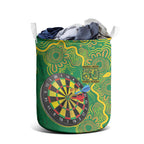 First Nations Darts NAIDOC 2026 Laundry Basket Aboriginal Dot Art Dartboard Green