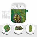 First Nations Darts NAIDOC 2026 AirPods Case Aboriginal Dot Art Dartboard Green