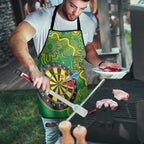 First Nations Darts NAIDOC 2026 Apron Aboriginal Dot Art Dartboard Green