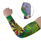 First Nations Darts NAIDOC 2026 Arm Sleeves Aboriginal Dot Art Dartboard Green