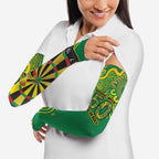 First Nations Darts NAIDOC 2026 Arm Sleeves Aboriginal Dot Art Dartboard Green